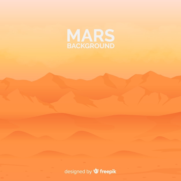 Modern hand drawn mars background