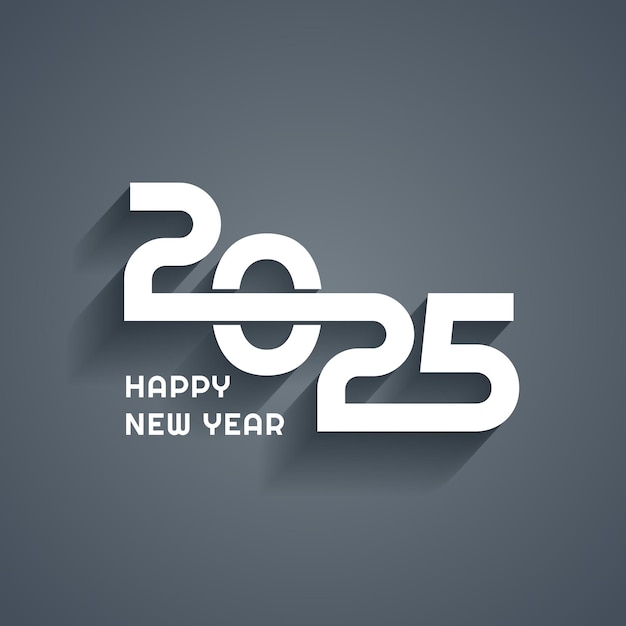 Free Vector modern happy new year background with numbers design