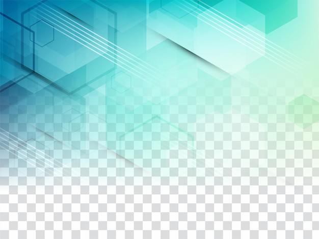 Modern hexagon shapes geometric transparent background