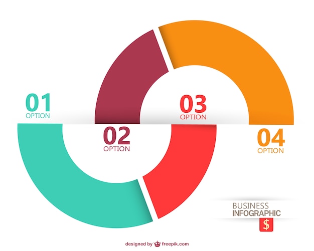 Modern infographic design 