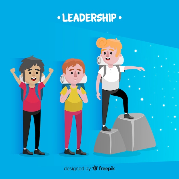 Free Vector modern leadership concept