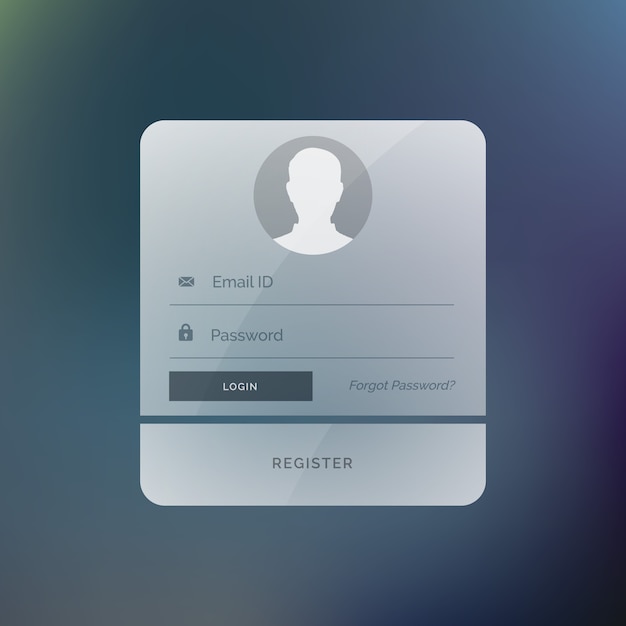 Modern login form