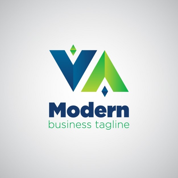 Modern logo reversed