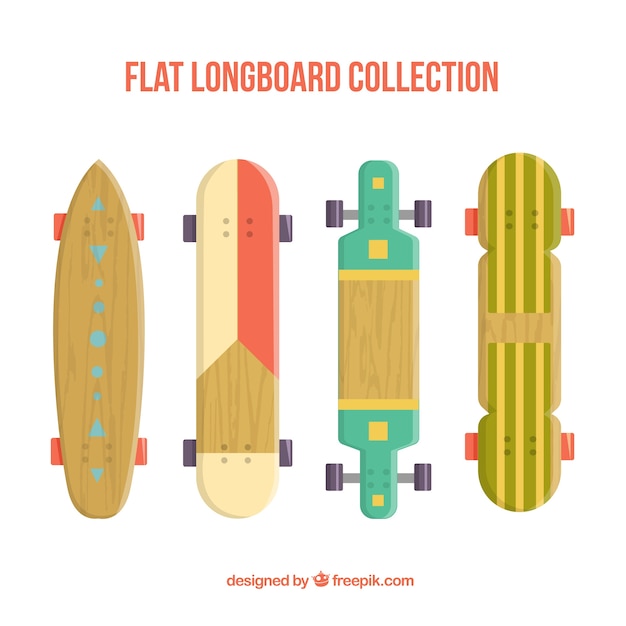 Modern longboard collection