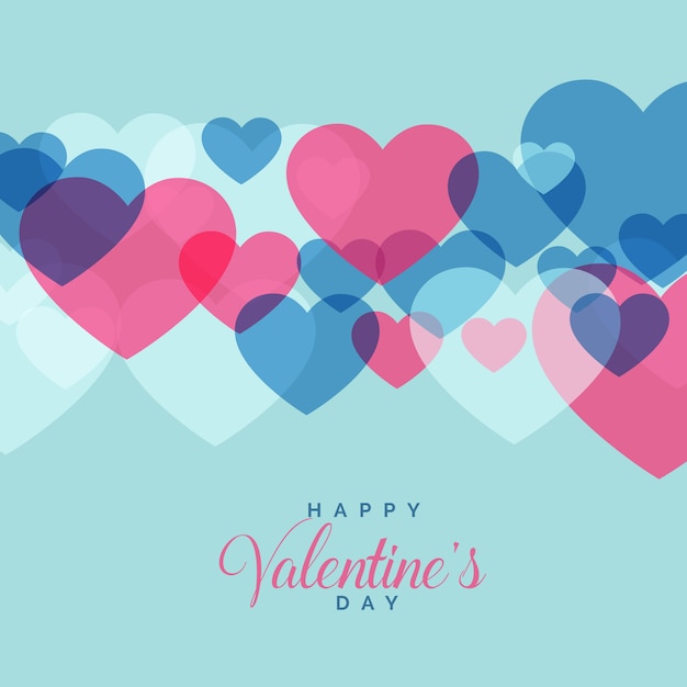 modern love background with hearts shape for valentine's day