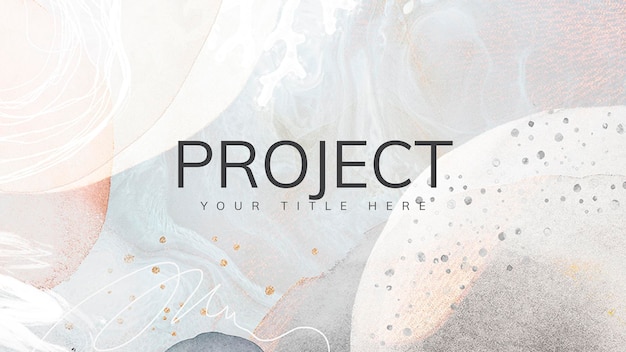 Free Vector modern memphis project presentation template wallpaper