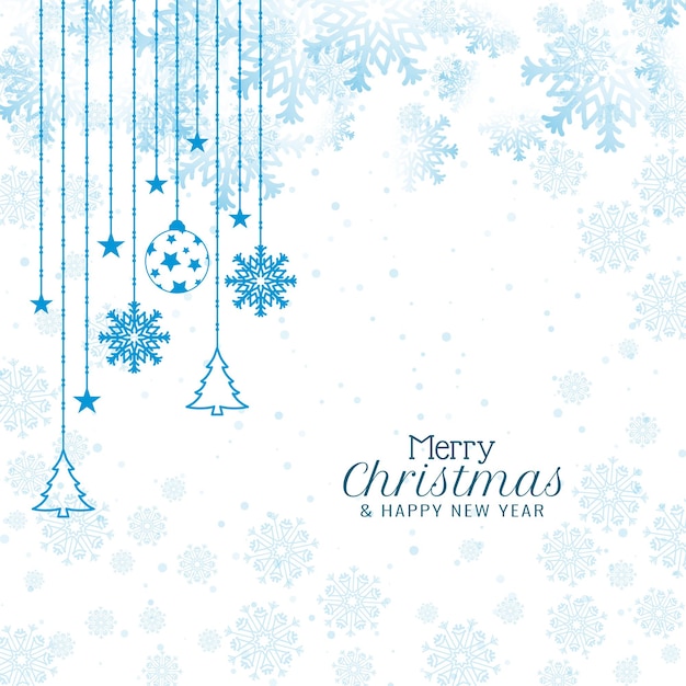 Modern Merry Christmas festival decorative background design vector