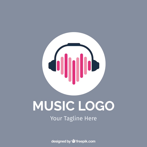 Free vector modern music logo