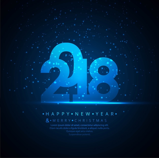 Modern new year 2018 background