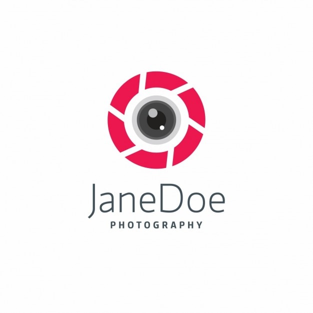 Free Vector modern photography logo template