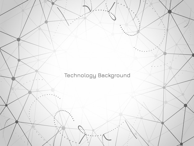 Modern polygonal technology background