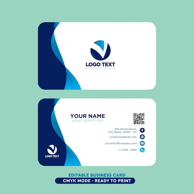 Free vector modern professional business card