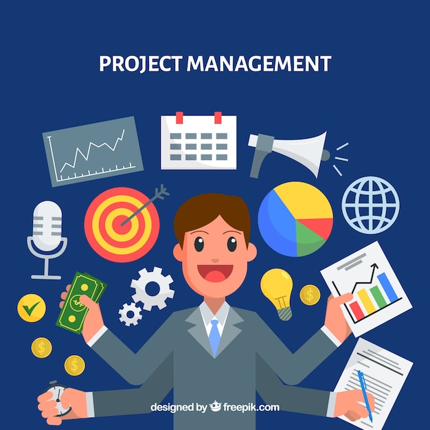 Modern project management concept