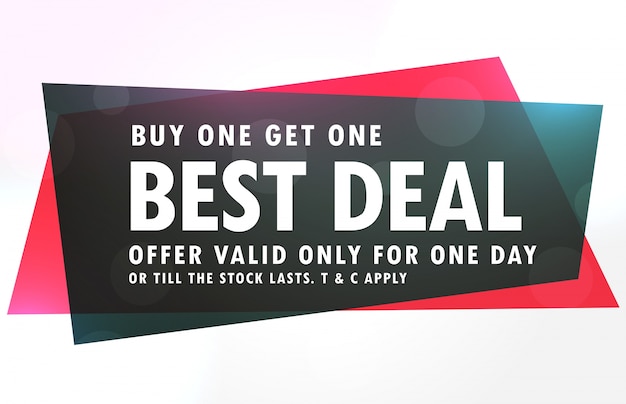 Free Vector modern promotional sales banner design