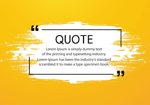 Modern quotes communication template design