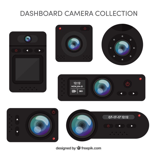 Modern realistic cameras collection