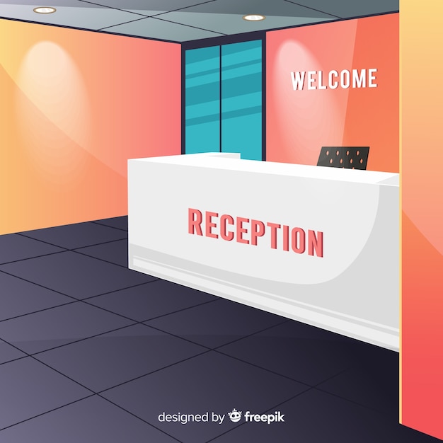 Free Vector modern reception composition