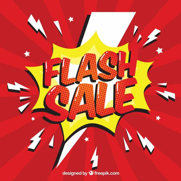 Modern red flash sale background