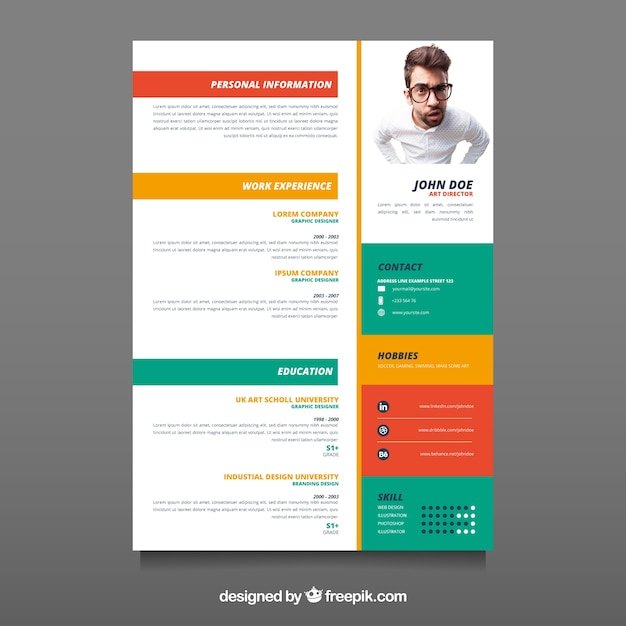 Modern resume template