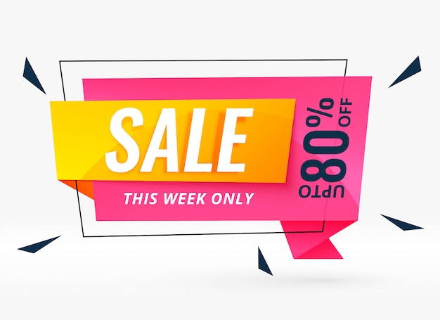 Modern sale banner for your business promotion