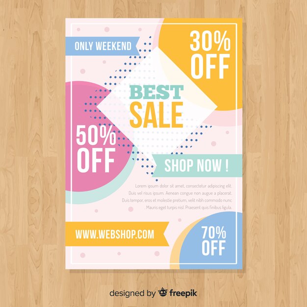 Modern sale flyer template