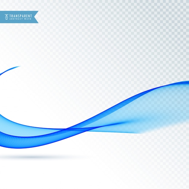 Free Vector modern smooth blue wave design