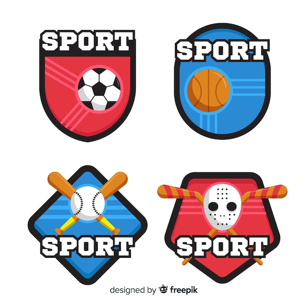 Free Vector modern sport logo collection