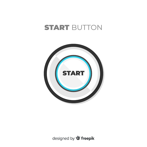 Free Vector modern start button