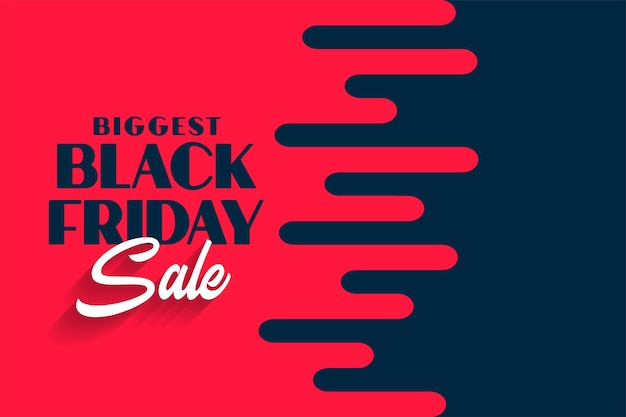 Free Vector modern style black friday biggest sale template for shopping