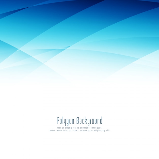 Modern stylish blue polygon design background