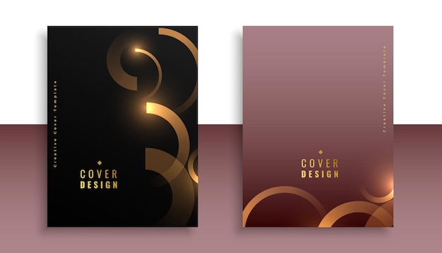 Free Vector modern and stylish premium business cover layout in collection