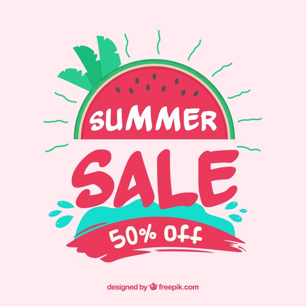 Modern summer sale background