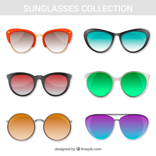 Modern sunglasses collection 