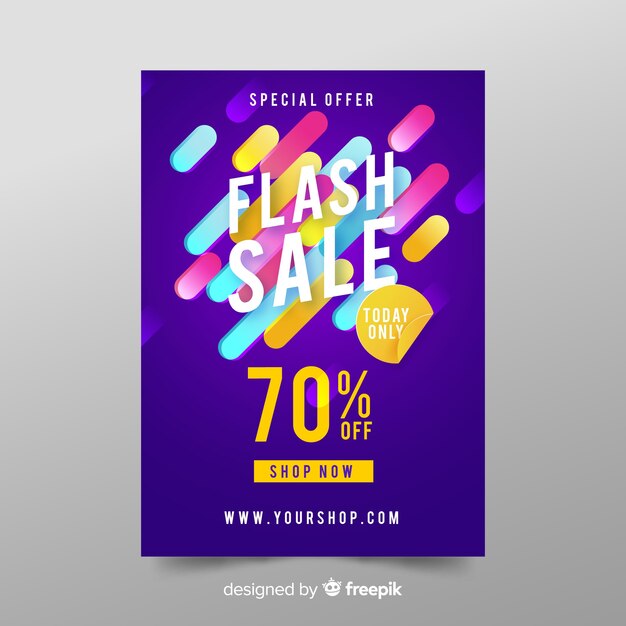 Modern super sale flyer template