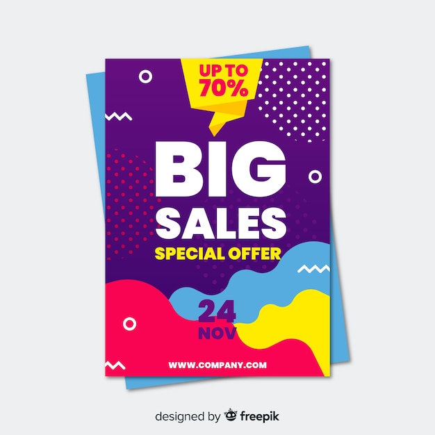 Modern super sale flyer template