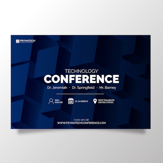 Modern technology conference template