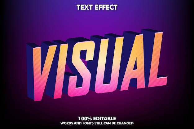 Modern text effect for modern culture design