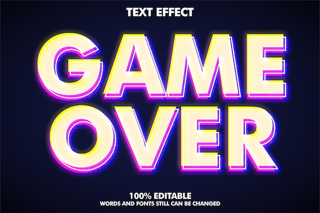 Modern text style editable glitch text effect