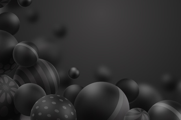 Modern three-dimensional spheres background