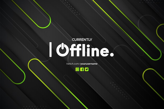 Modern Twitch banner Template