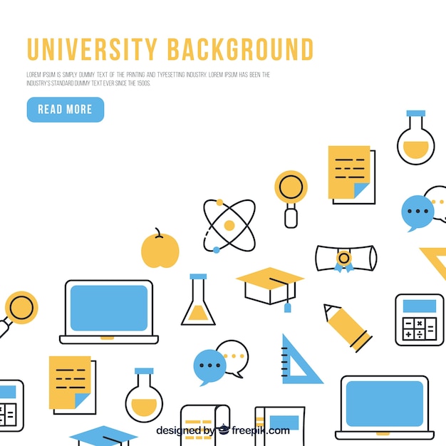 Modern university background