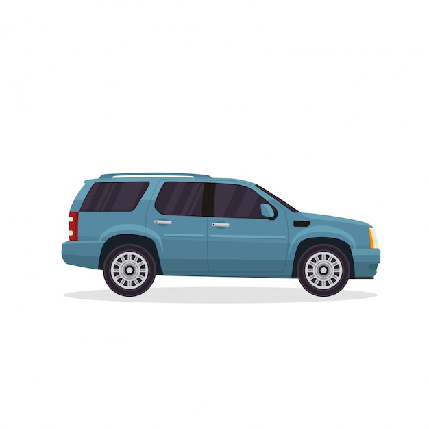 Modern Urban Adventure SUV Vehicle Illustration