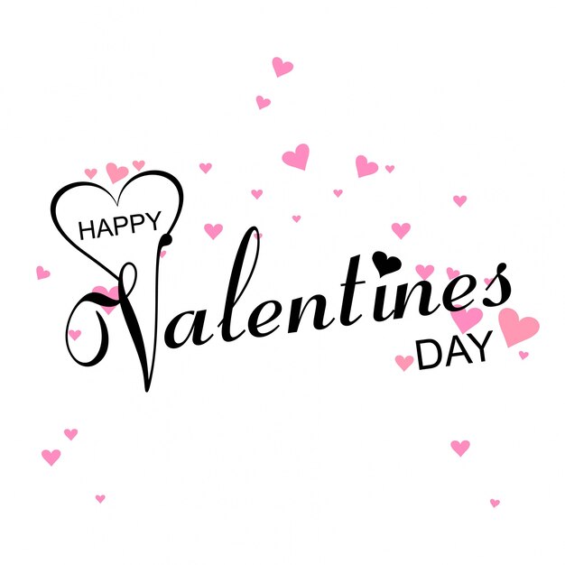 Modern valentine's day stylish text background