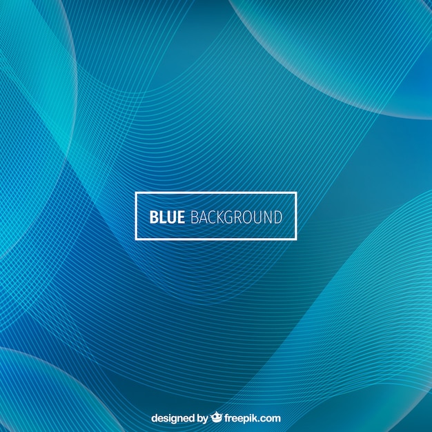 Modern wavy background, blue color