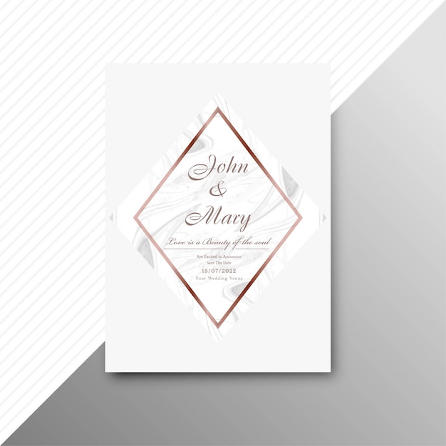 Free Vector modern wedding invitation card background