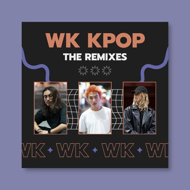 Modern wk kpop cd cover