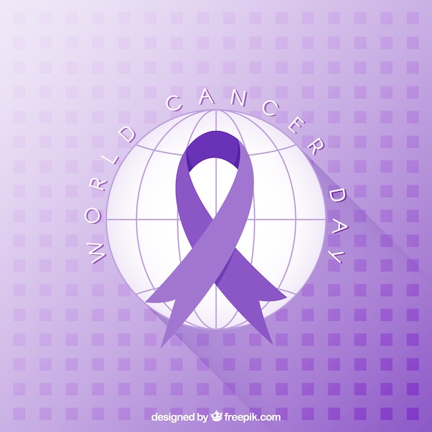 Free Vector modern world cancer day background