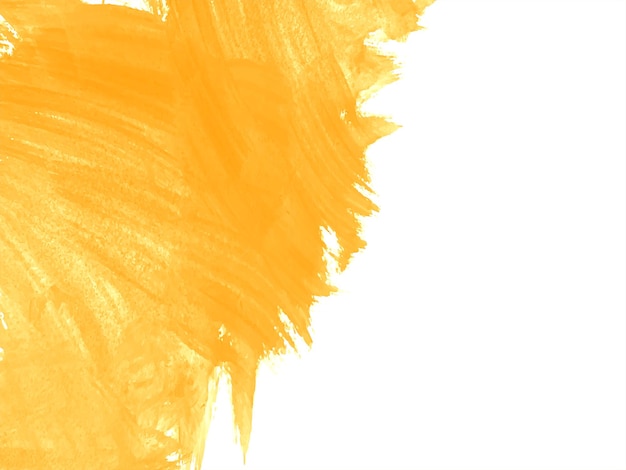 Modern Yellow brush stroke style watercolor texture background