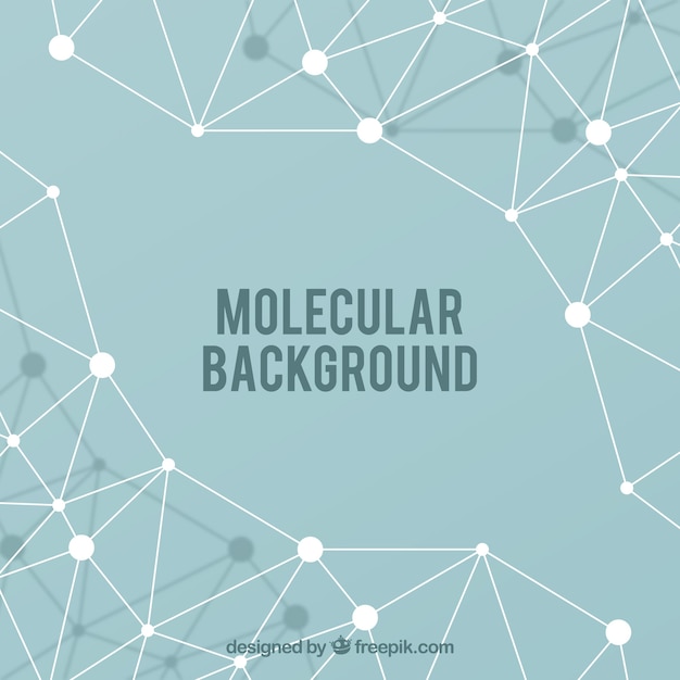 Molecular background with modern style