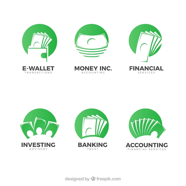 Money logos collection for companies